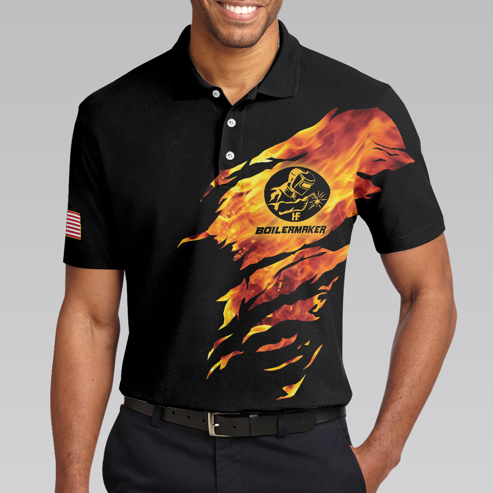 Men Polo Shirt - Boilermaker My Craft Allows Me To Build Anything Polo Shirt, Skull Polo Shirt, Boilermaker Shirt For Men