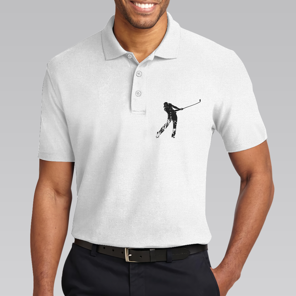 Golf Life Golf Club Is Important Choices Polo Shirt For Men, White Funny Golfing Polo Shirt, Best Gift For Men