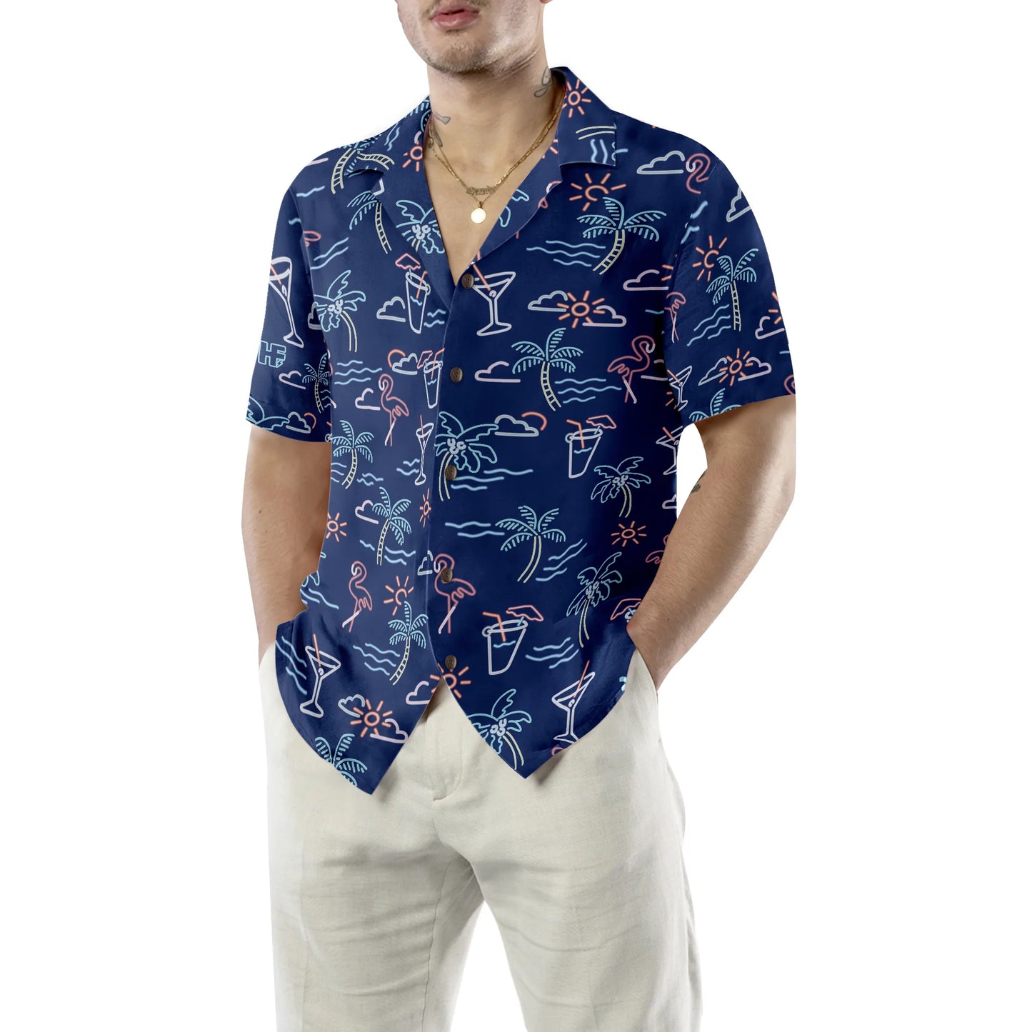 Beach Party Tropical Flamingo Hawaiian Shirt, Beach Tropical Summer Aloha Shirt For Men And Women - Perfect Gift For Summer Lovers, Friends, Husband, Boyfriend, Family
