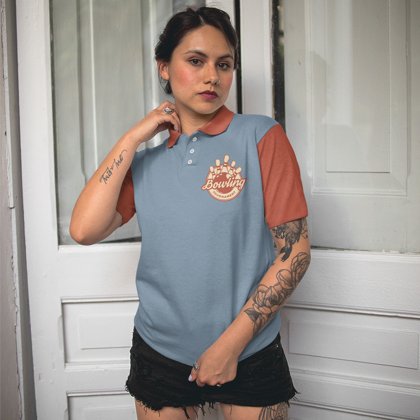 Best Bowling Women Polo Shirt, Grab Your Balls We Are Going Bowling Short Sleeve Shirt Design For Ladies, Gift For Bowling Lovers