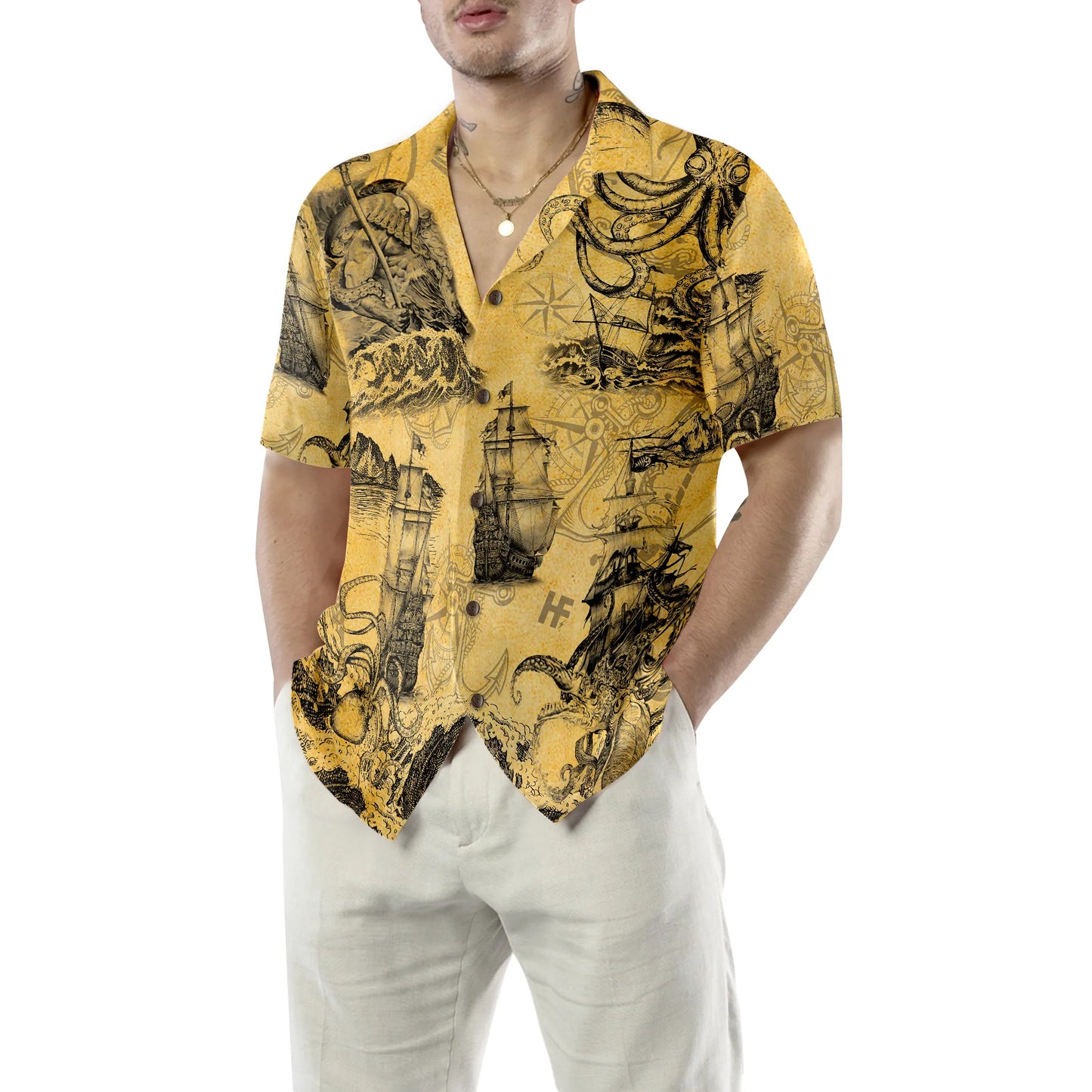 Amazing Octopus Hawaiian Shirt, Vintage Aloha Shirt For Men & Women, Best Gift For Husband, Wife, Boyfriend, Girlfriend, Friend, Family