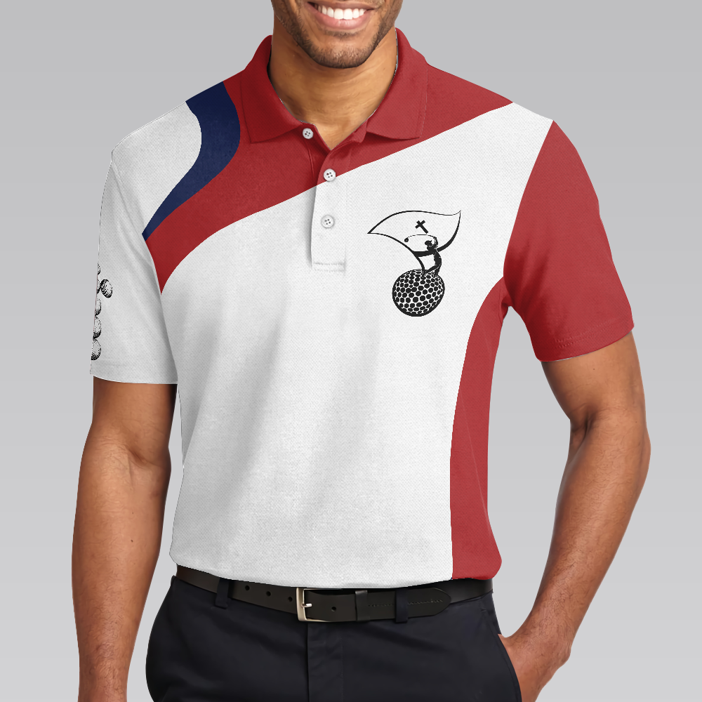Golf Is My Therapy Polo Shirt, Best Golf Shirts For A Good Christian, Polo Golfing Shirt With Sayings