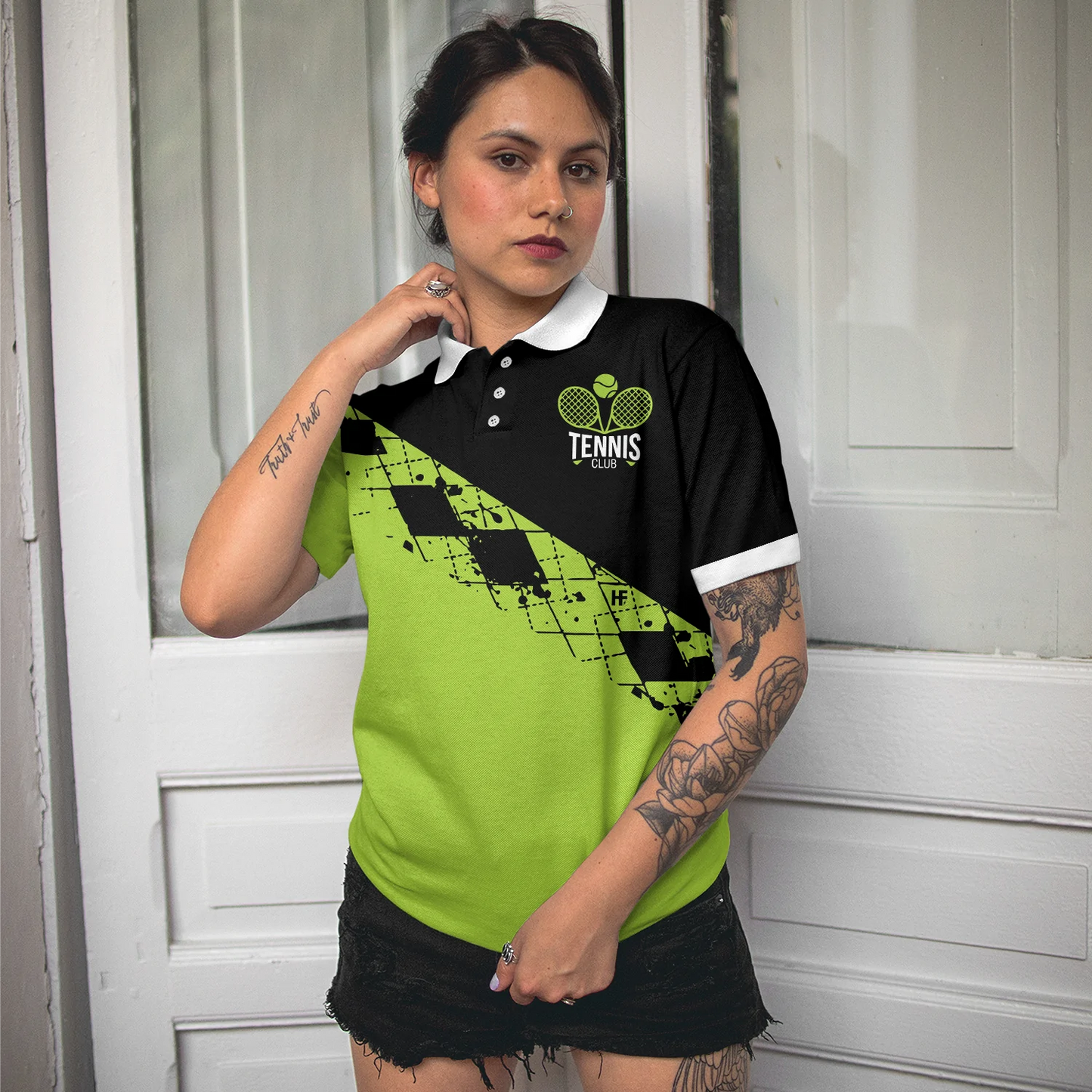 Tennis Short Sleeve Women Polo Shirt, I Play Like A Girl Try To Keep Up Shirt For Ladies, Gift For Tennis Players