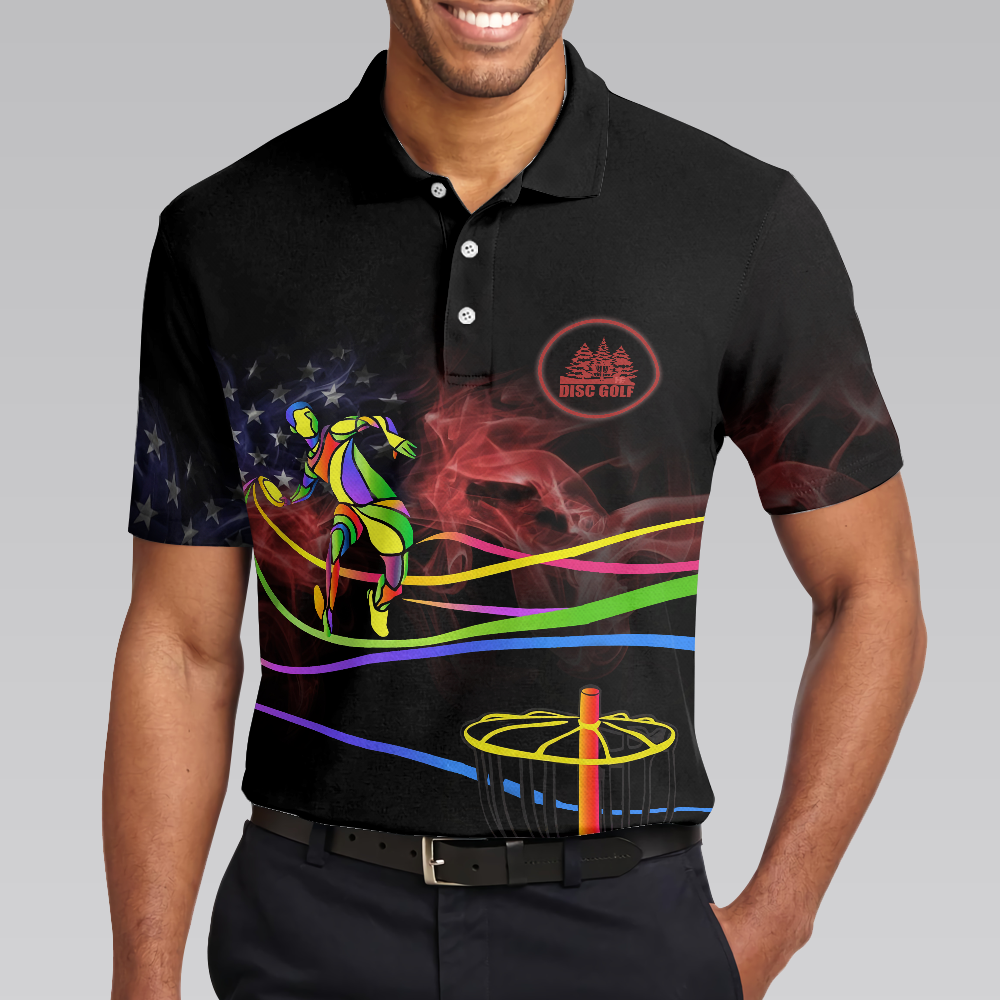 Disc Golf Is My Life V1 Men Polo Shirt, Colorful Disc Golf Shirt Design For Male Best Disc Golf Attire - Gift For Men - Best Gift For Golf Lovers