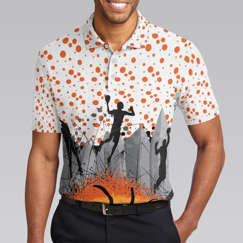 Basketball Men Polo Shirt, Sporty Pattern Polo Shirt, Best Basketball Themed Polo Style Shirt For Adults, Basketball Gift Idea