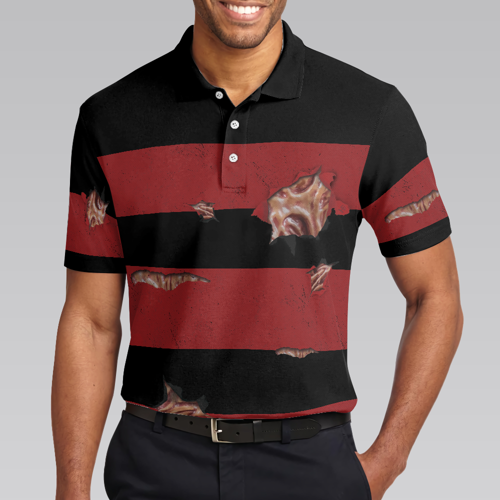 The Nightmare Is Coming To Town Halloween Polo Shirt, Scary Halloween Shirt - Perfect Gift For Men