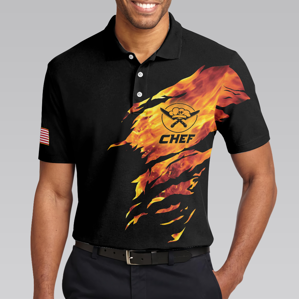 Chef My Craft Allows Me To Cook Anything Short Sleeve Polo Shirt, Skull Polo Shirt, Best Disc Golf Shirt For Men, Polo Shirt Gift For Men Golfers