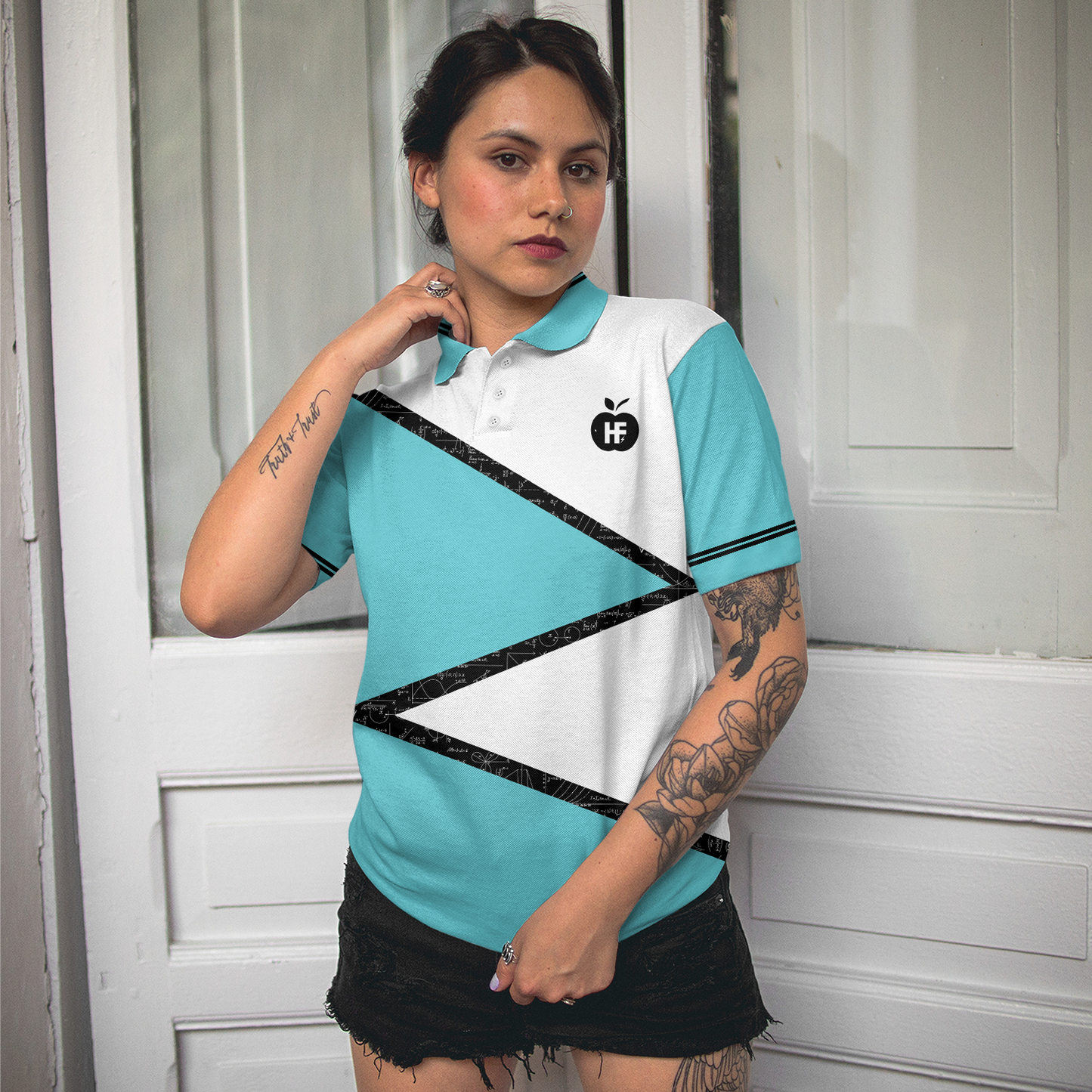 Cats And Math Women Polo Shirt, I Like Cats And Math And Maybe 3 People Short Sleeve Women Polo Shirt, Best Gift For Cat and Math Lovers