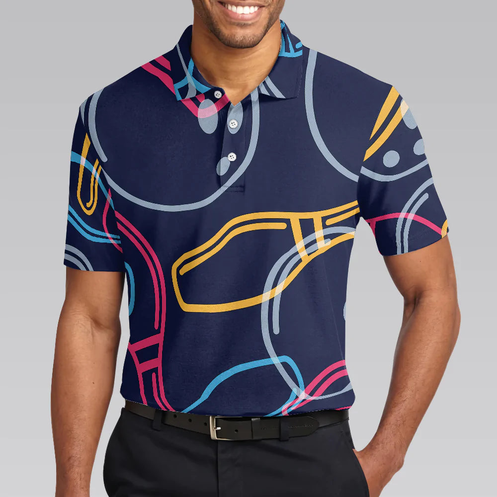 Colorful Bowling Polo Shirt, I Play Bowling Because I Like It Shirt For Men Polo Shirt, Colorful Bowling Shirt Design For Male Bowlers