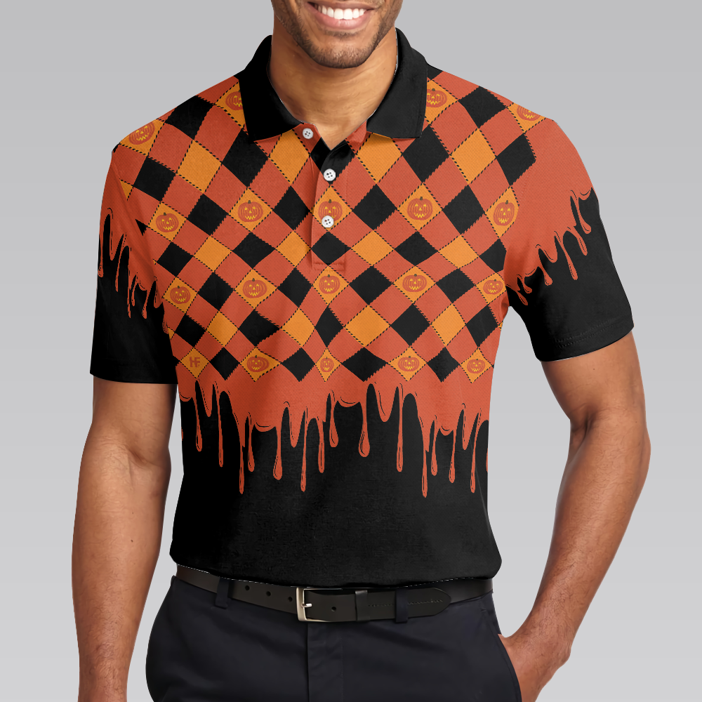 Trick Or Teach Halloween Polo Shirt For Men, Best Halloween Gift For Teachers - Perfect Gift For Men