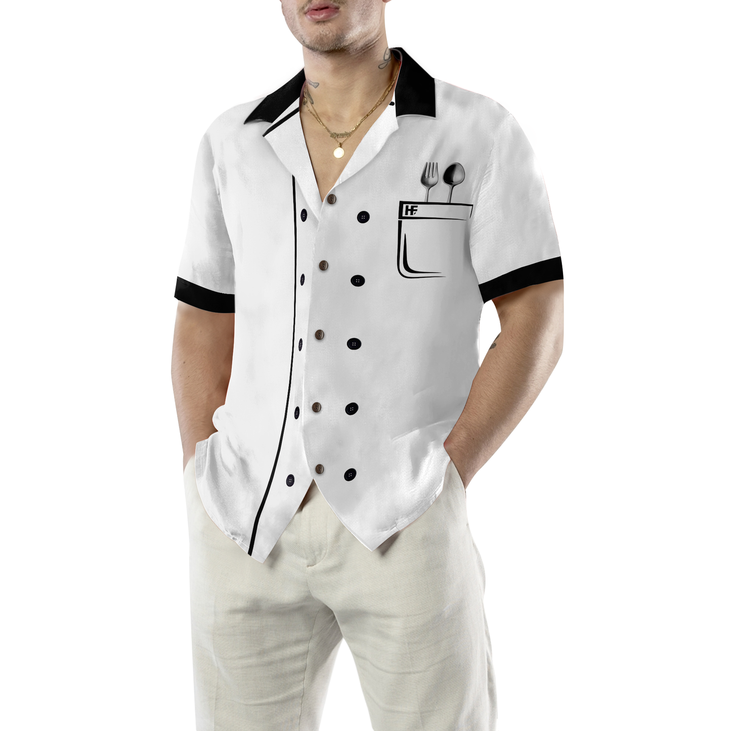 Chef Jacket Hawaiian Shirt, Best Gift For lover, Friend, Family