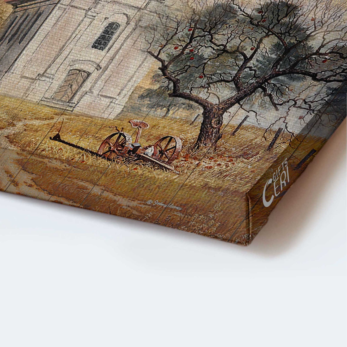 Jesus Portrait Canvas - Antique church, Peace painting Portrait Canvas - Gift For Christian - I will call upon the Lord