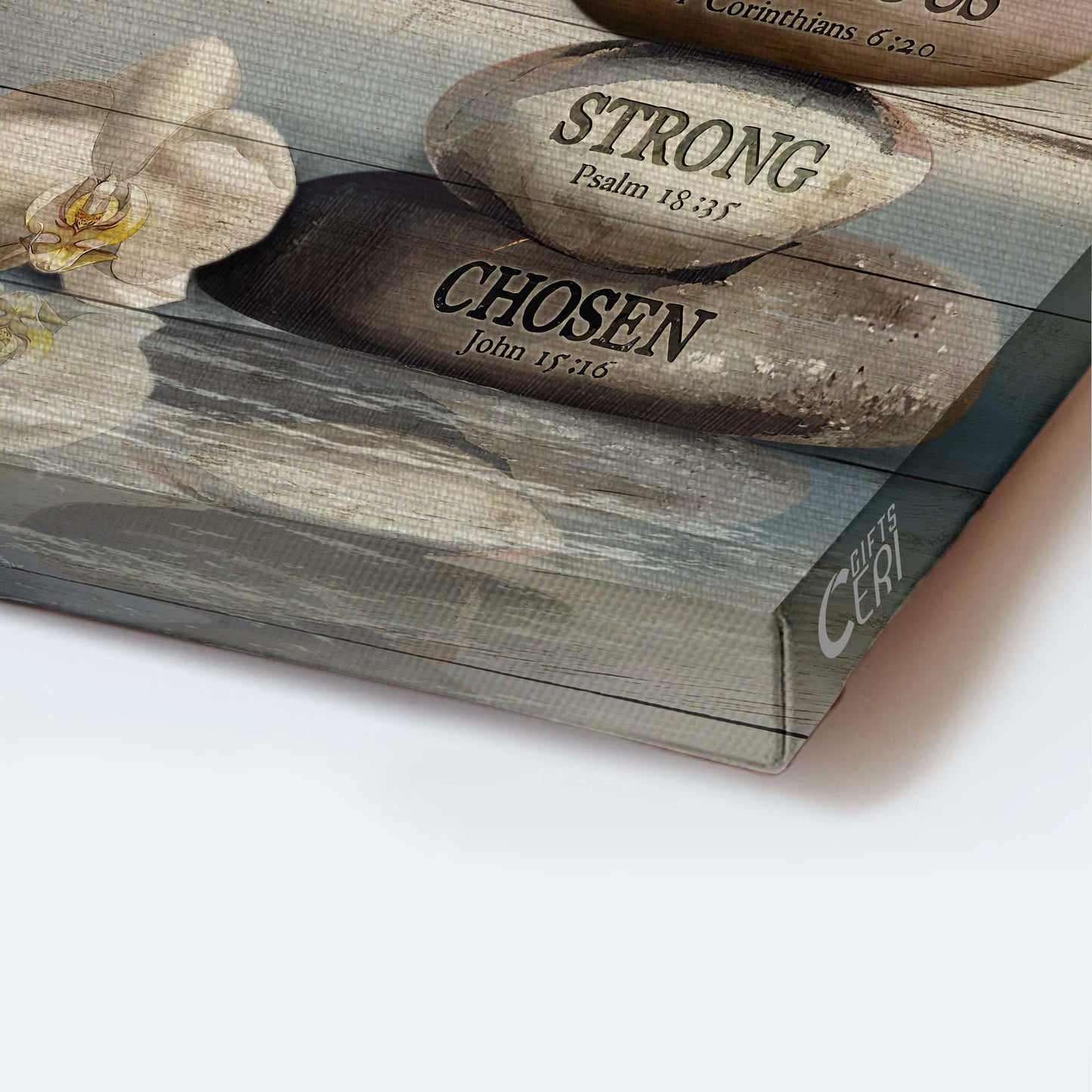 Jesus Portrait Canvas - Bible verses, Zen stone painting, Inspirational art Portrait Canvas - Gift For Christian - God says you are