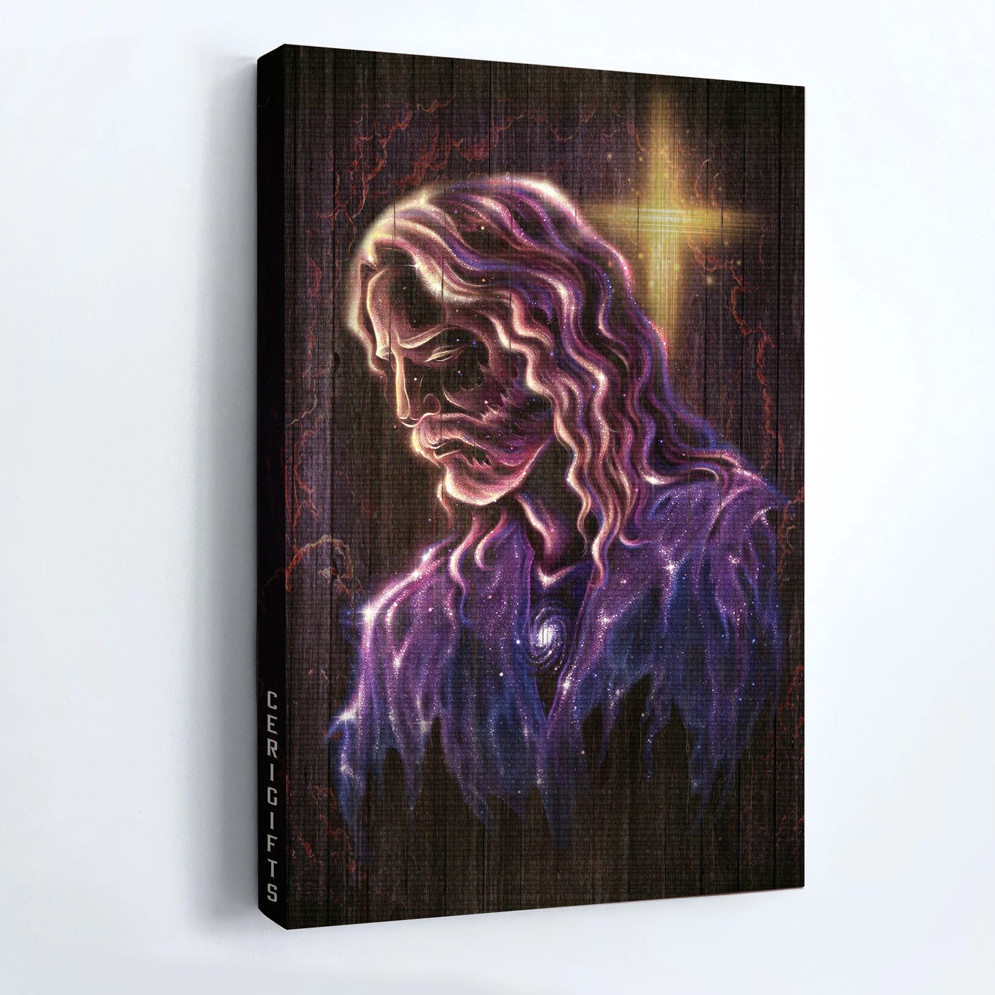 Jesus Portrait Canvas - Christ the redeemer, Religious art, Serenity prayer Portrait Canvas - Inspirational gift, Gift For Christian