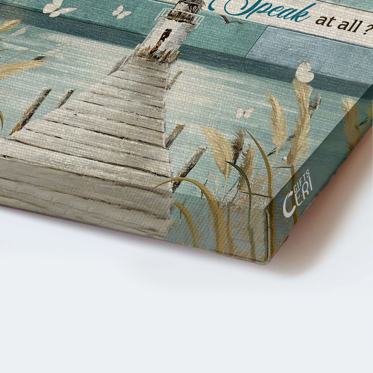 Jesus Portrait Canvas - Church Painting, Church By The River, Beautiful Reeds Flowers, White Butterfly Portrait Canvas - Gift For Christian - I Can Only Imagine Portrait Canvas