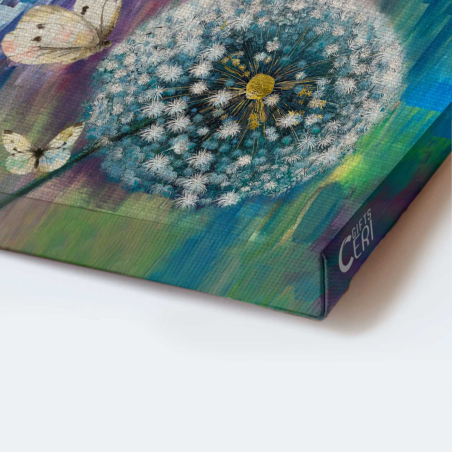 Jesus Portrait Canvas - Dandelion, Rainbow background Portrait Canvas - Inspirational gift, Gift For Religious Christian - Make a Wish