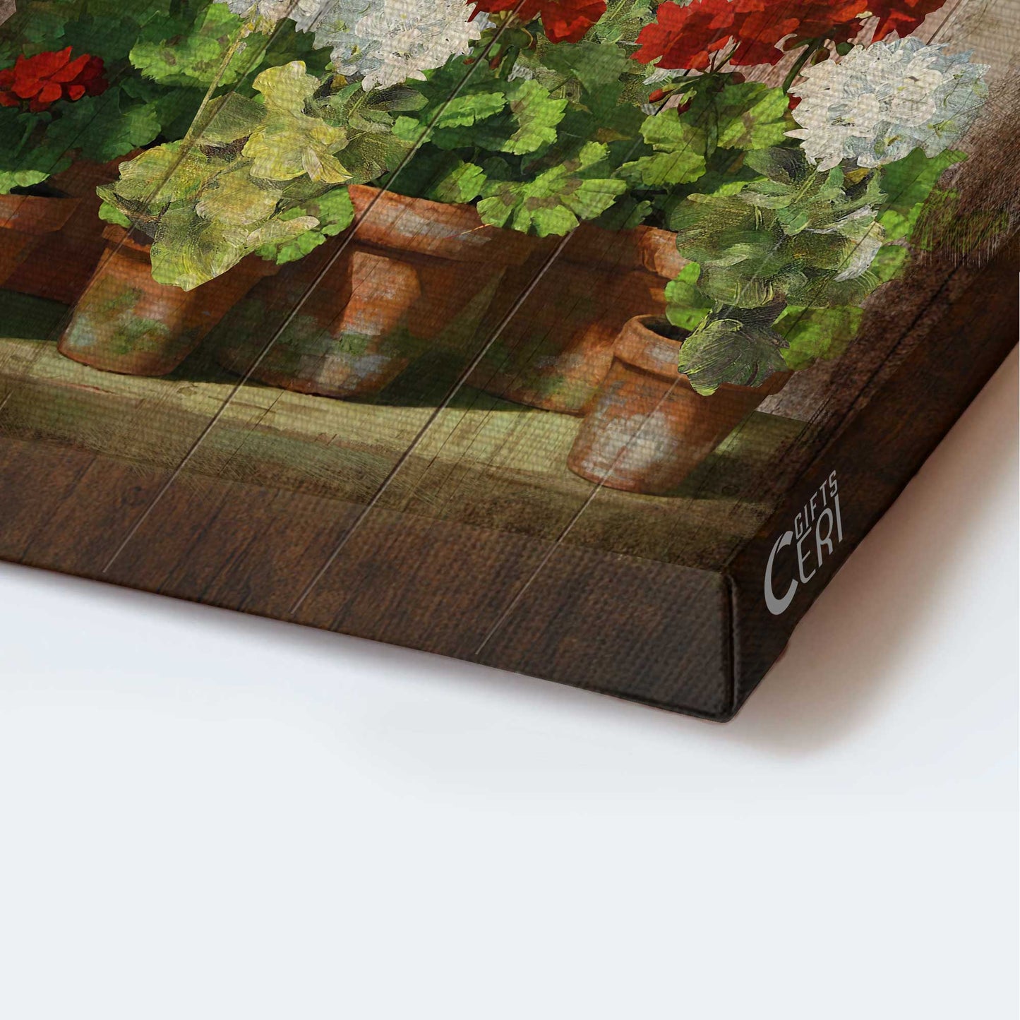 Jesus Portrait Canvas - Garden painting, Stunning flower, Red and white flower Portrait Canvas - Gift For Christian - What a wonderful world Portrait Canvas