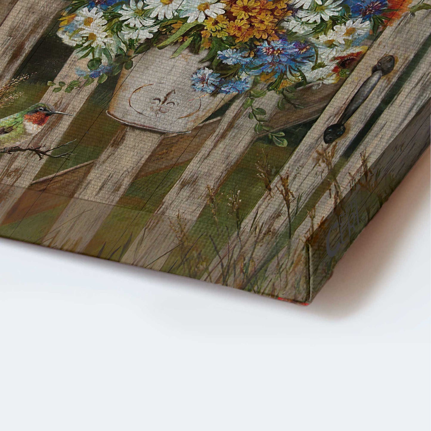 Jesus Portrait Canvas- Pretty flower vase, Beautiful garden, Butterfly, Today I choose joy canvas- Gift for Christian - Portrait Canvas Prints, Christian Wall Art