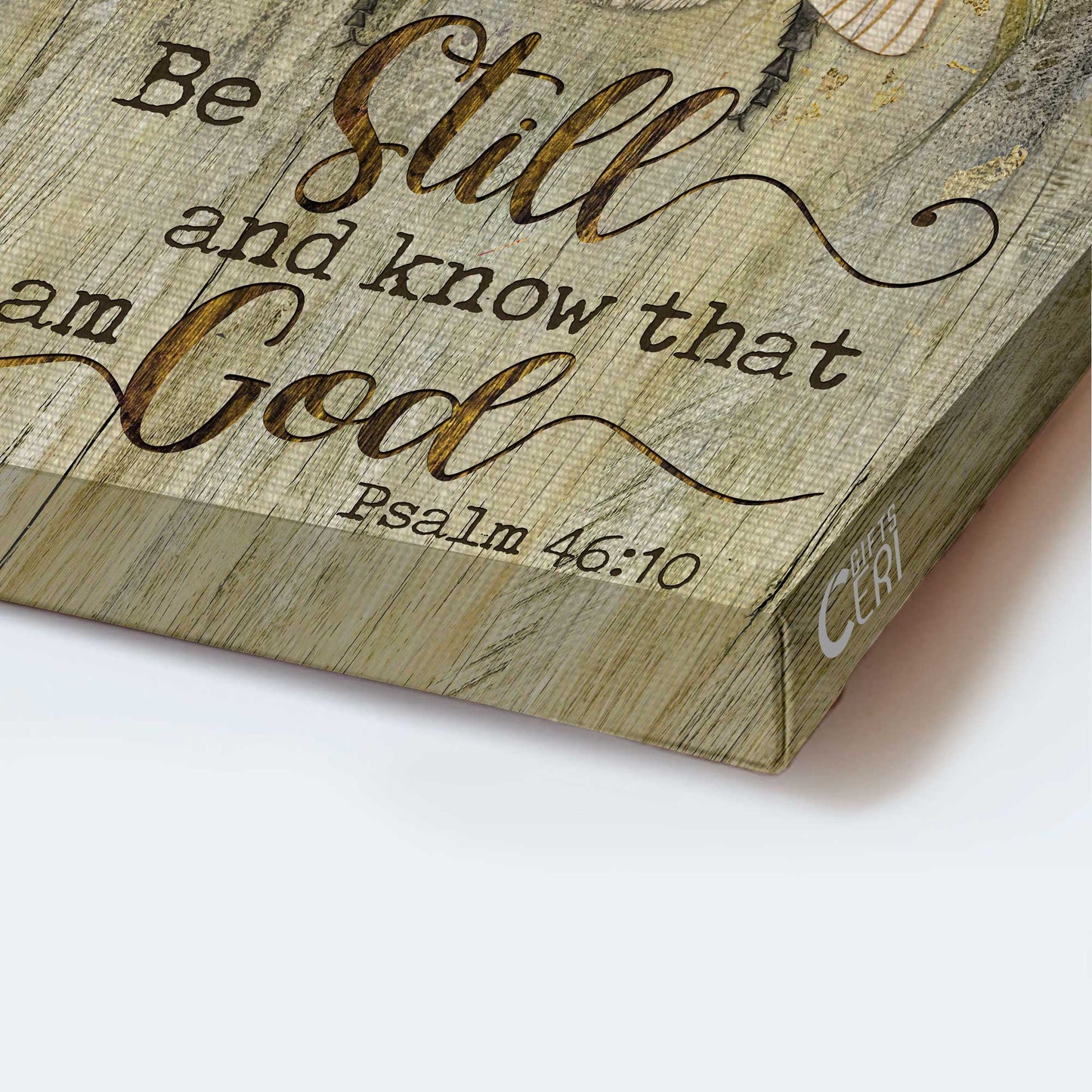 Jesus Portrait Canvas - Stunning Bee, Sweet Flower Canvas - Gift For Christian - Be Still And Know That I Am God Canvas