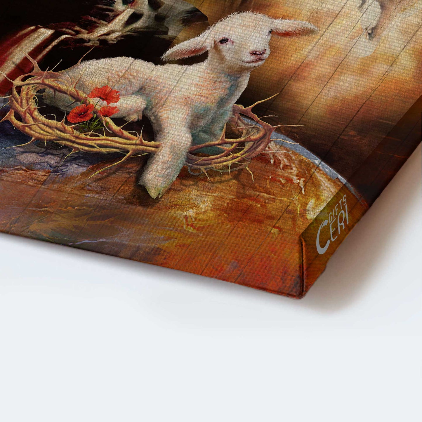Jesus Portrait Canvas - Lamb of God, Holy spirit dove, lion of judah,Portrait Canvas - Inspirational gift, Gift For Christian