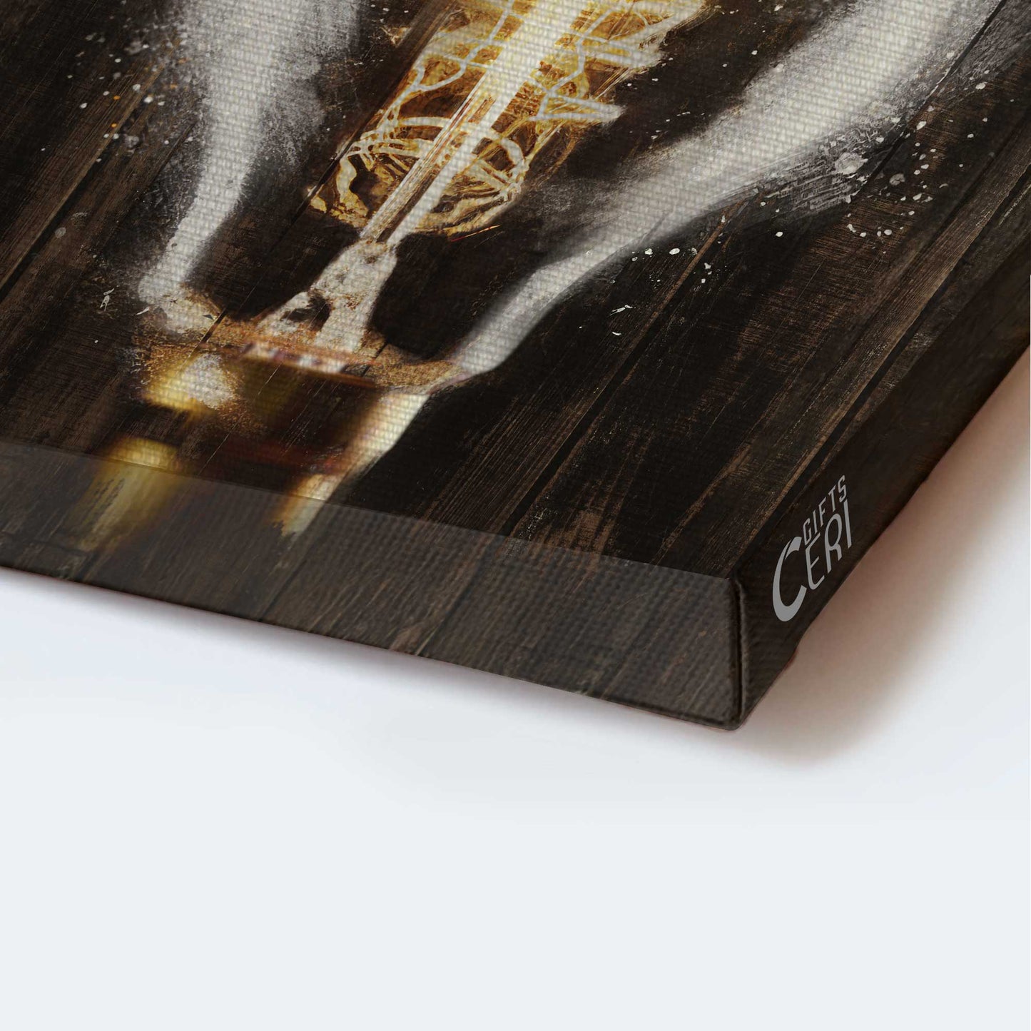Jesus Portrait Canvas - Stunning Light Bulb, Jesus Painting Canvas - Gift For Christian - Be The Light God Canvas