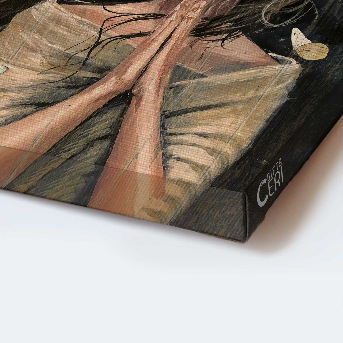 Jesus Portrait Canvas - Praying girl, Beautiful girl, Dark background Canvas - Gift for Christian - Give it to God Portrait Canvas Prints, Christian Wall Art