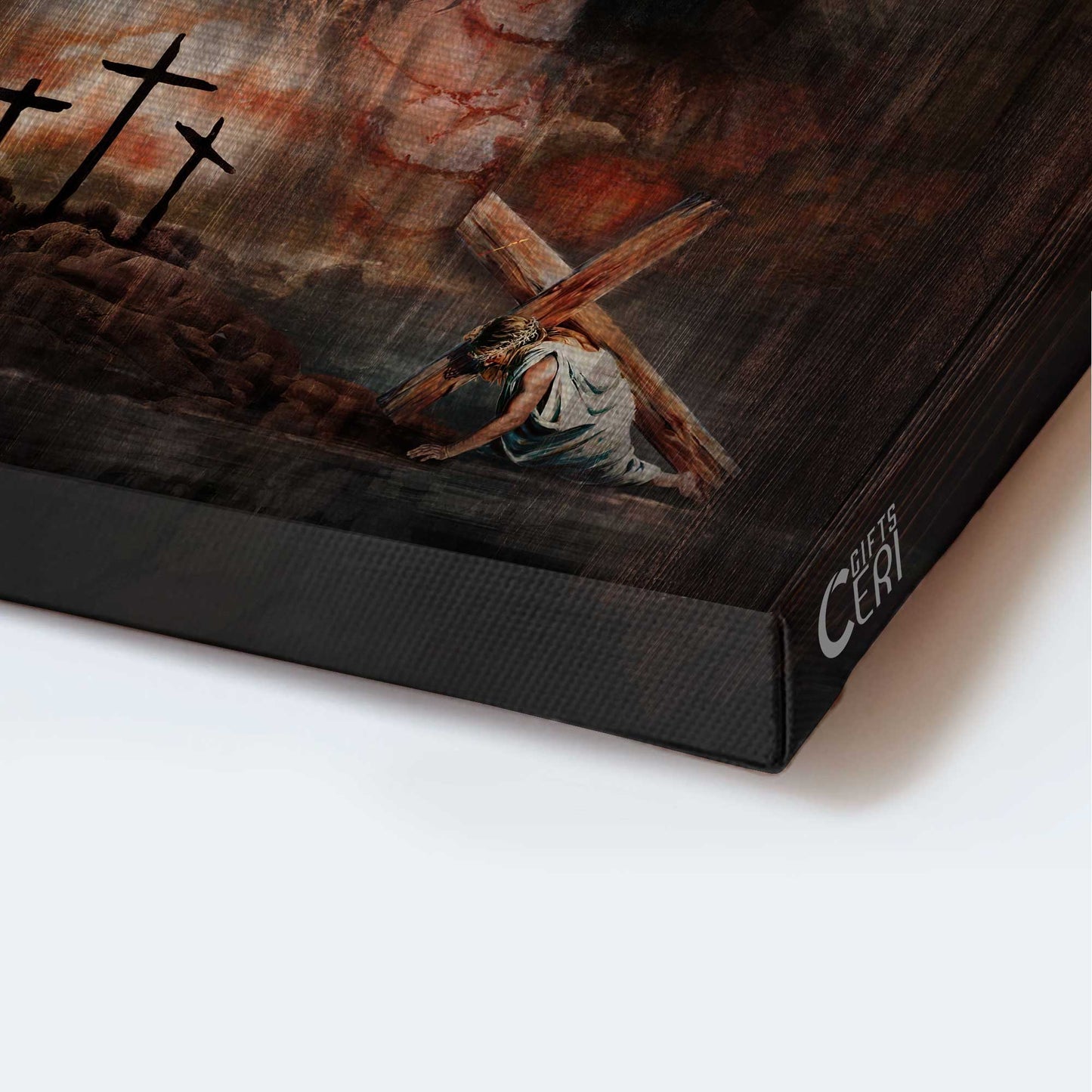 Jesus Portrait Canvas - Life of Jesus, Jesus on the cross, Crown of thorn Canvas - Gift For Christian Portrait Canvas