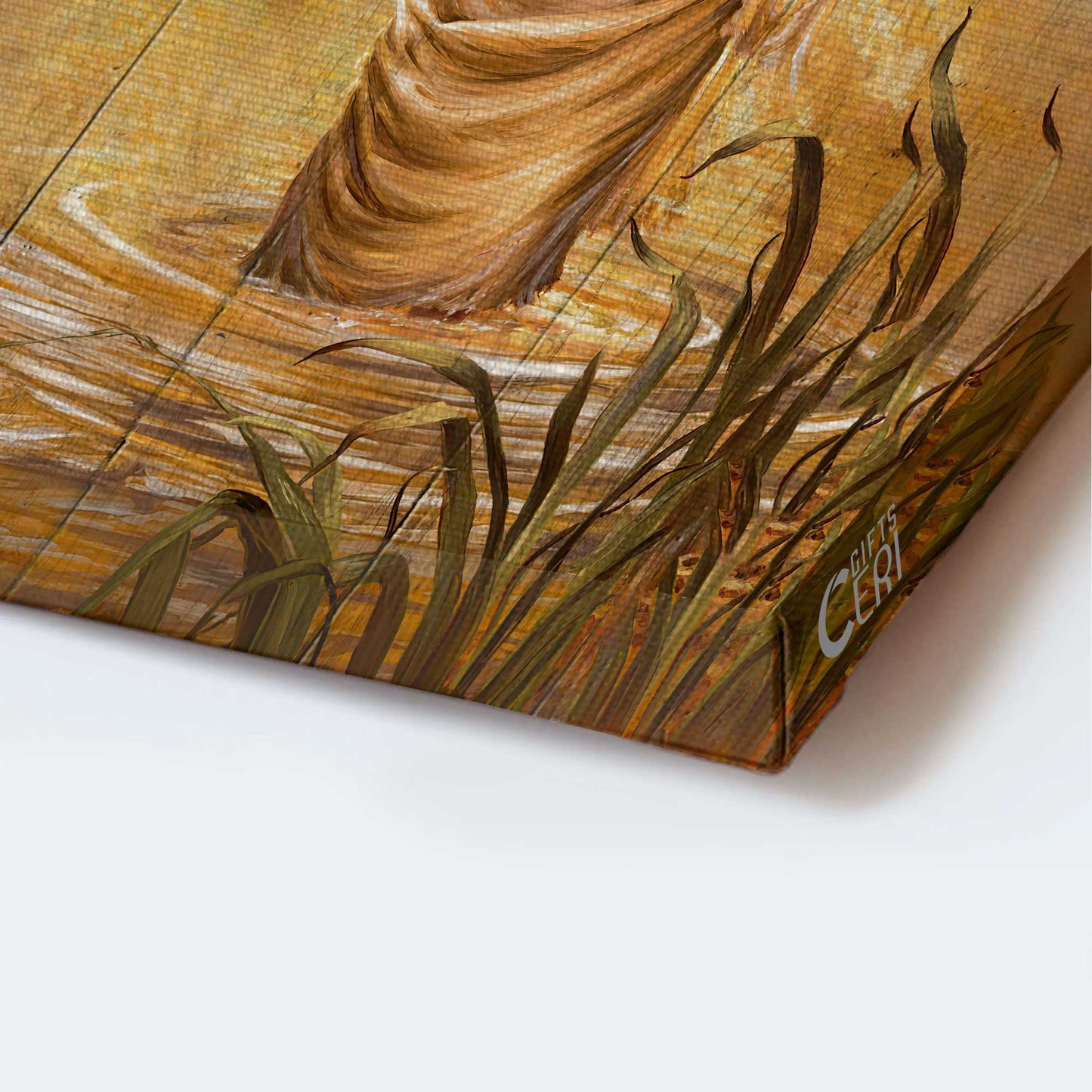 Jesus Portrait Canvas - Light cross, Jesus painting, Water surface, Flying dove Canvas - Gift For Christian Portrait Canvas