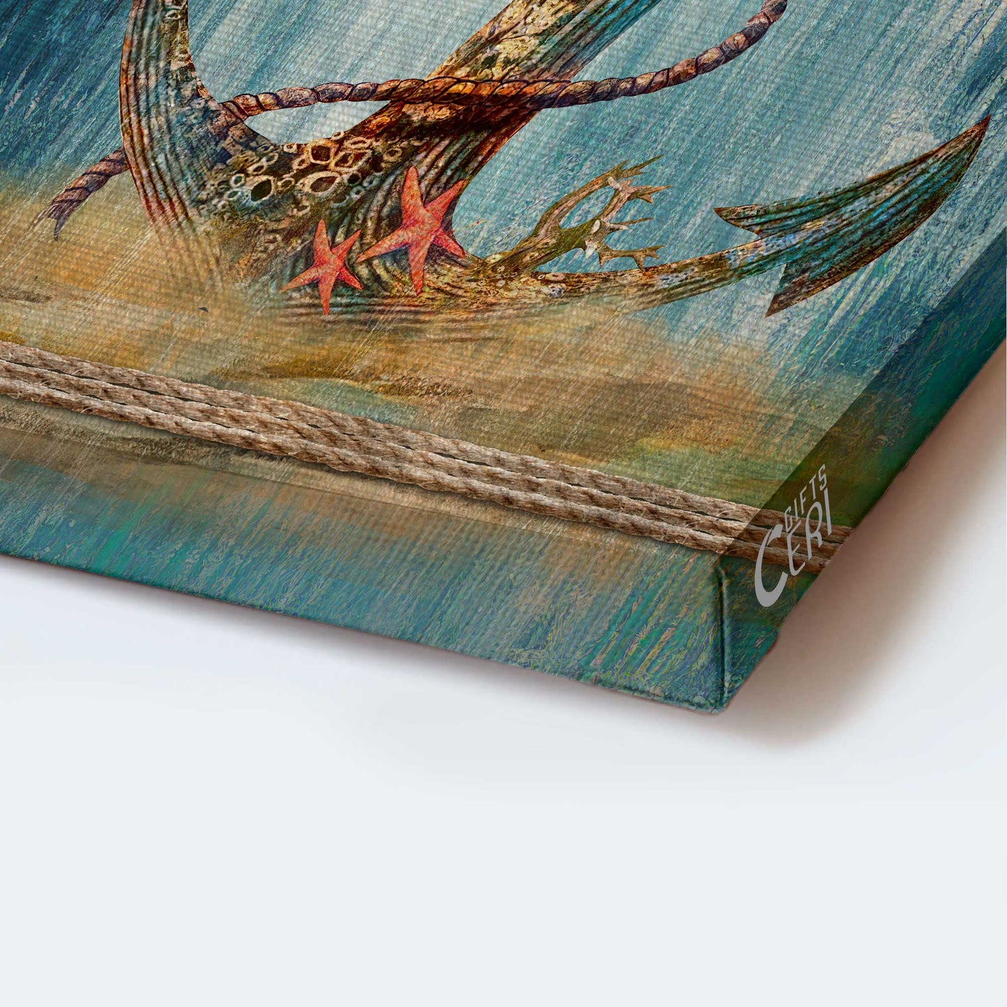 Jesus Portrait Canvas - Luxury anchor, Deep ocean, Red starfish Portrait Canvas - Gift For Christian - Hope anchors the soul Portrait Canvas