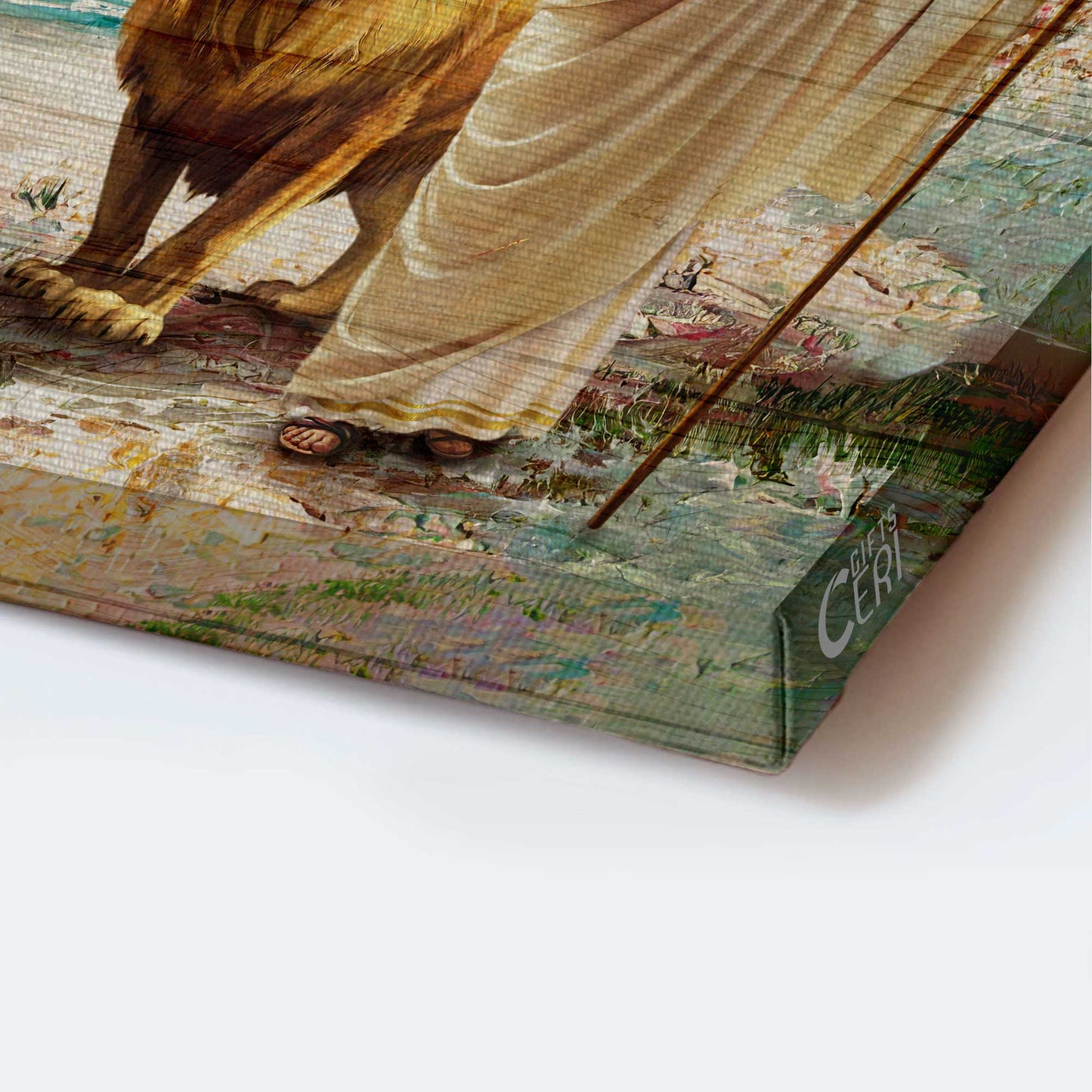 Jesus Portrait Canvas - Jesus walking, Lion of Judah, Lighthouse painting Canvas - Gift For Christian - Be still and know that I am God