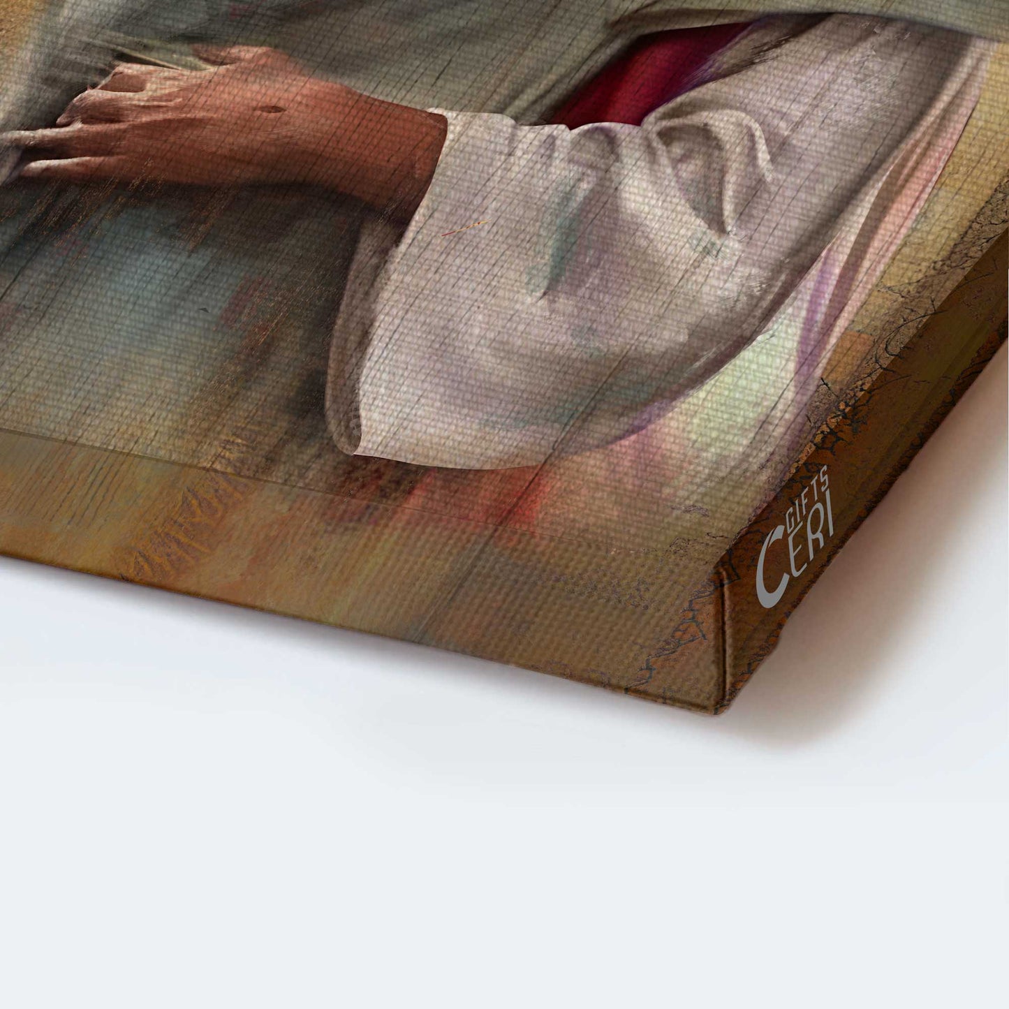 Jesus Portrait Canvas - Jesus the king, Beautiful heaven Canvas - Gift For Christian - A heartwarming hug from Jesus Canvas