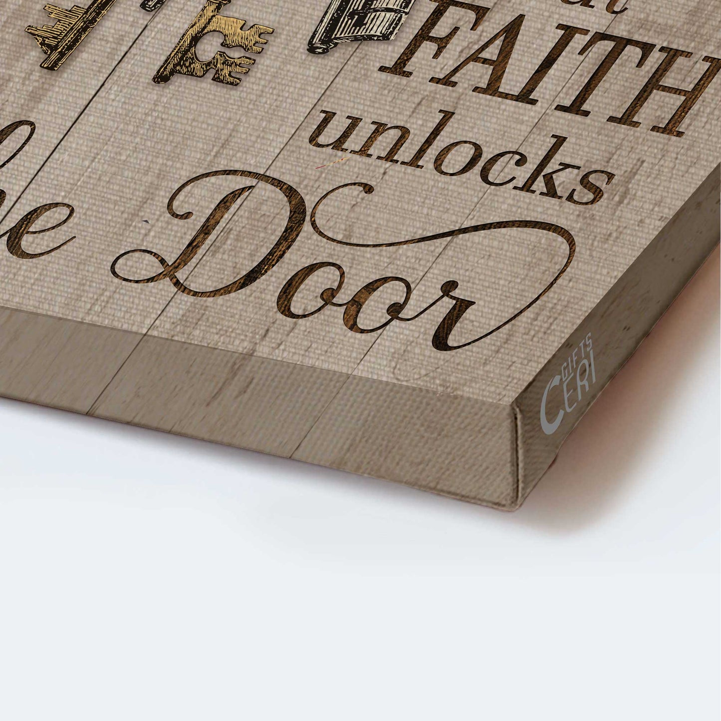 Jesus Portrait Canvas - Old keys, Good memories, Vintage door Portrait Canvas - Gift For Christian - Jesus is the key to heaven Portrait Canvas