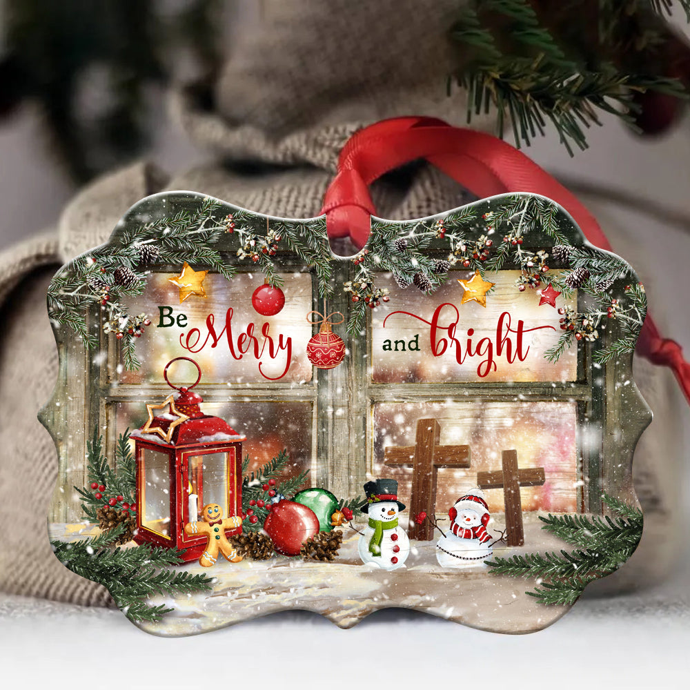 Jesus - Benelux Aluminum Ornament - Be Merry And Bright - Christmas Gift for Religious Christian