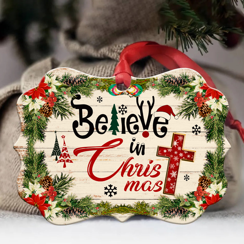 Jesus - Benelux Aluminum Ornament - Believe In Christmas - Christmas Gift for Religious Christian