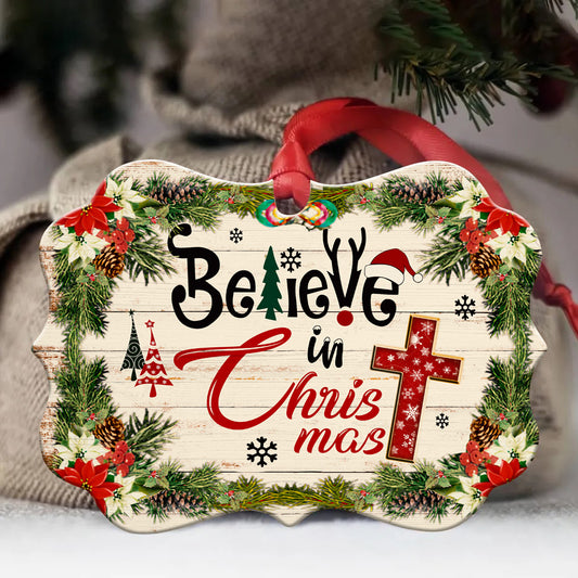 Jesus - Benelux Aluminum Ornament - Believe In Christmas - Christmas Gift for Religious Christian