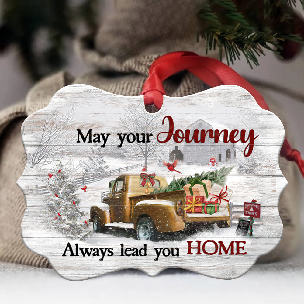 Jesus - Benelux Aluminum Ornament - Christmas Gift, Cardinal In Winter, Ladybug Car- May Your Journey Always Lead You Home - Gift For Christian, Gift For Cardinal Lover, Gift For Christmas Home Decor