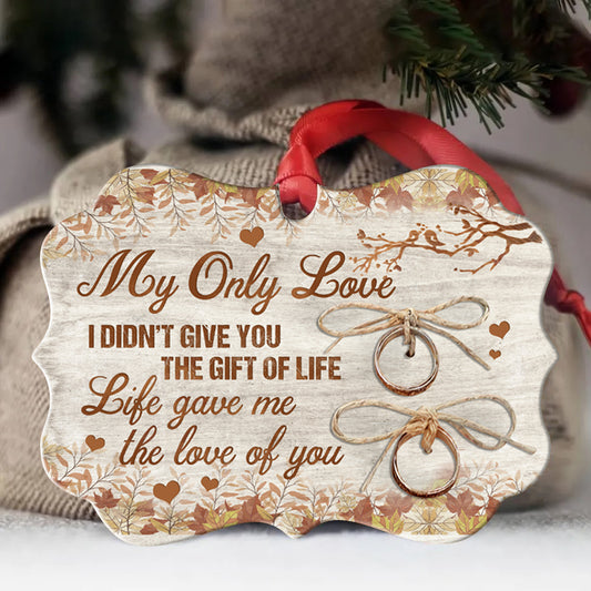 Couple Benelux Aluminum Ornament- Vintage Wedding Rings- Gifts For Couple, Husband, Wife, Girlfriend, Boyfriend, Lover- Life Gave Me The Love Of You