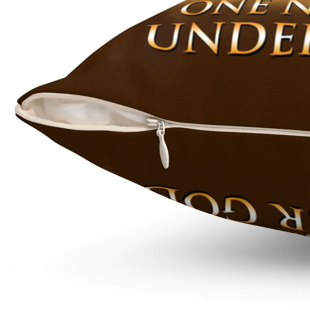 Bible Verse Pillow - Jesus Pillow - American Flag, Eagle Pillow - Gift For Christian - One Nation Under God Christian Pillow