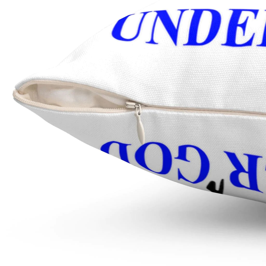 Bible Verse Pillow - Jesus Pillow - Jesus Face, American Flag - Gift For Christian - One Nation Under God Christian Pillow