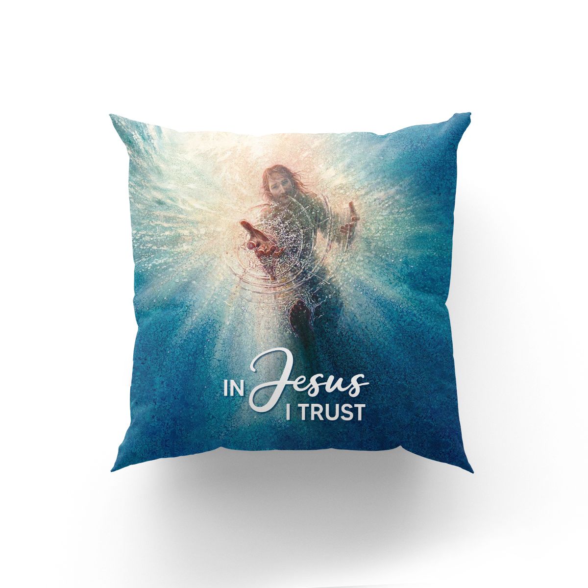 Bible Verse Pillow - Jesus Pillow- Gift For Christian - In Jesus I Trust