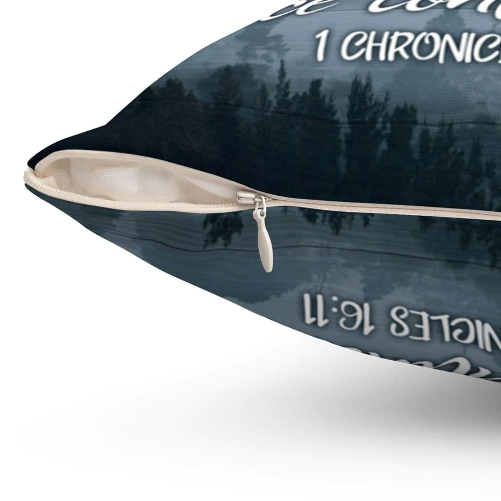 Bible Verse Pillow- Jesus Pillow - Gift For Christian - Seek The Lord And His Strength 1 Chronicles 16:11 Christian Pillow