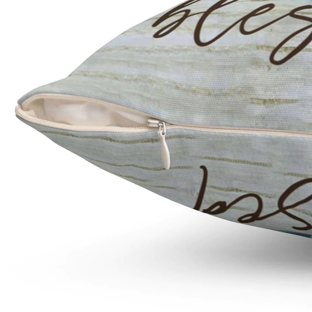 Jesus Pillow - Hummingbird, Flowers Vase Pillow - Gift For Christian - Simply blessed Throw Pillow