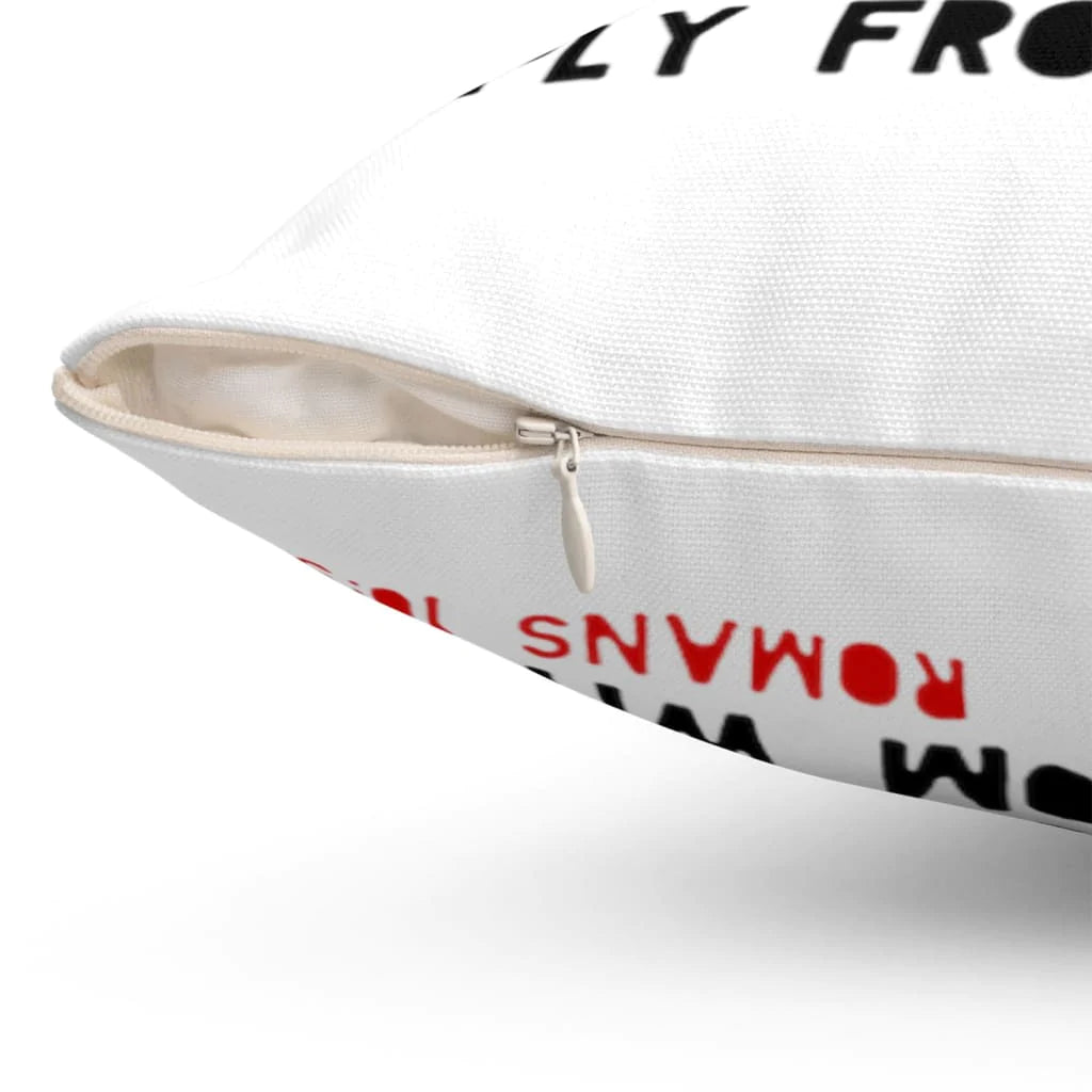 Bible Verse Pillow - Jesus Pillow - Red Cross Pillow - Gift For Christian - Team Jesus now hiring apply from within Romans 10:9 pillow