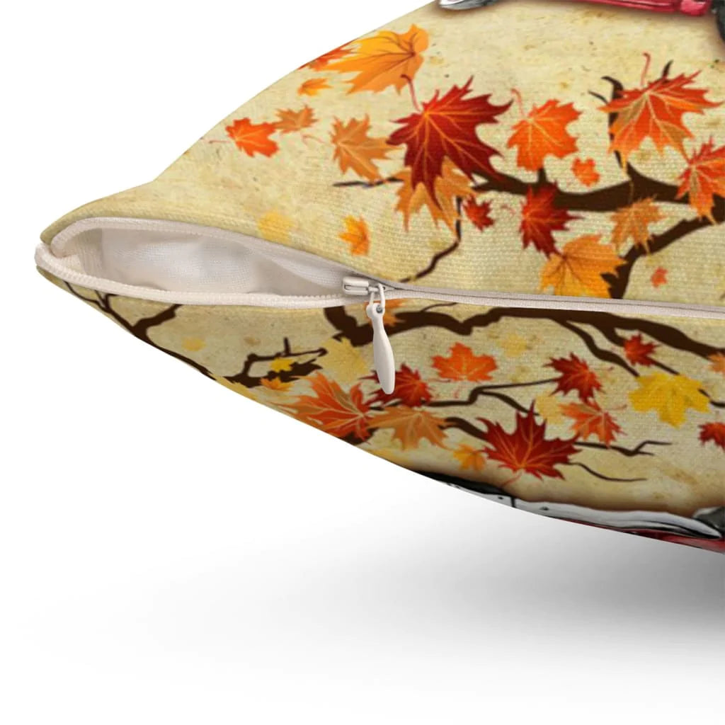 Jesus Pillow - Autumn Leaves, Fall Pumpkin Pillow - Gift For Christian, Thanksgiving Day - Thankful grateful blessed happy thanksgiving pillow