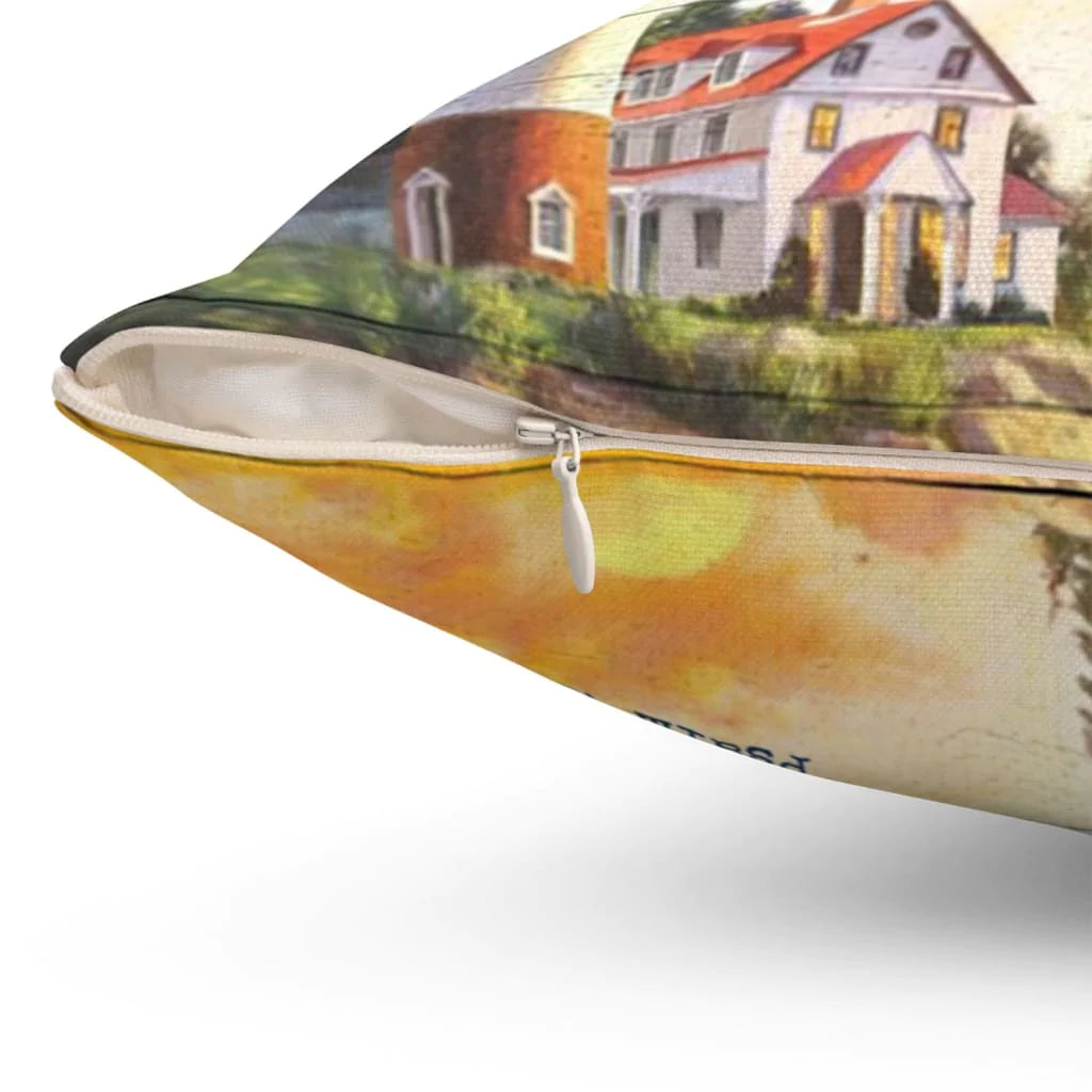 Bible Verse Pillow - Jesus Pillow - Lighthouses Pillow - Gift For Christian - The Lord is my rock Psalm 18:2 Pillow