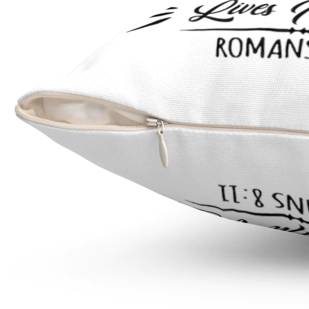 Bible Verse Pillow - Jesus Pillow - Gift For Christian - The spirit of God who raised Jesus Romans 8:11 Throw Pillow