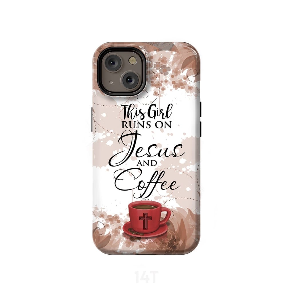 Jesus and Coffee Tough Phone Cases, Inspirational Phone Cases, Christian Phone Case - Christian Gift For Friend, Family, Coffee Lover
