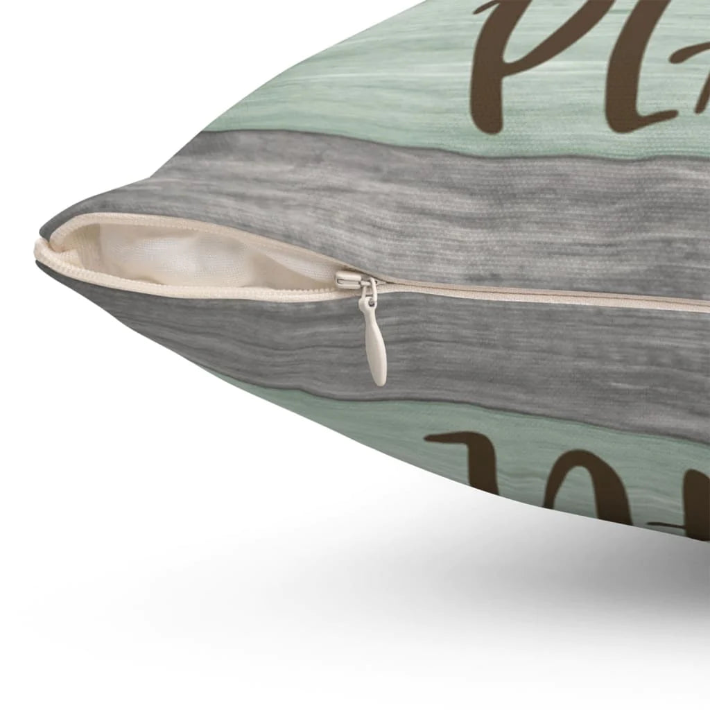 Jesus Pillow - Gift For Christian - This is our happy place pillow