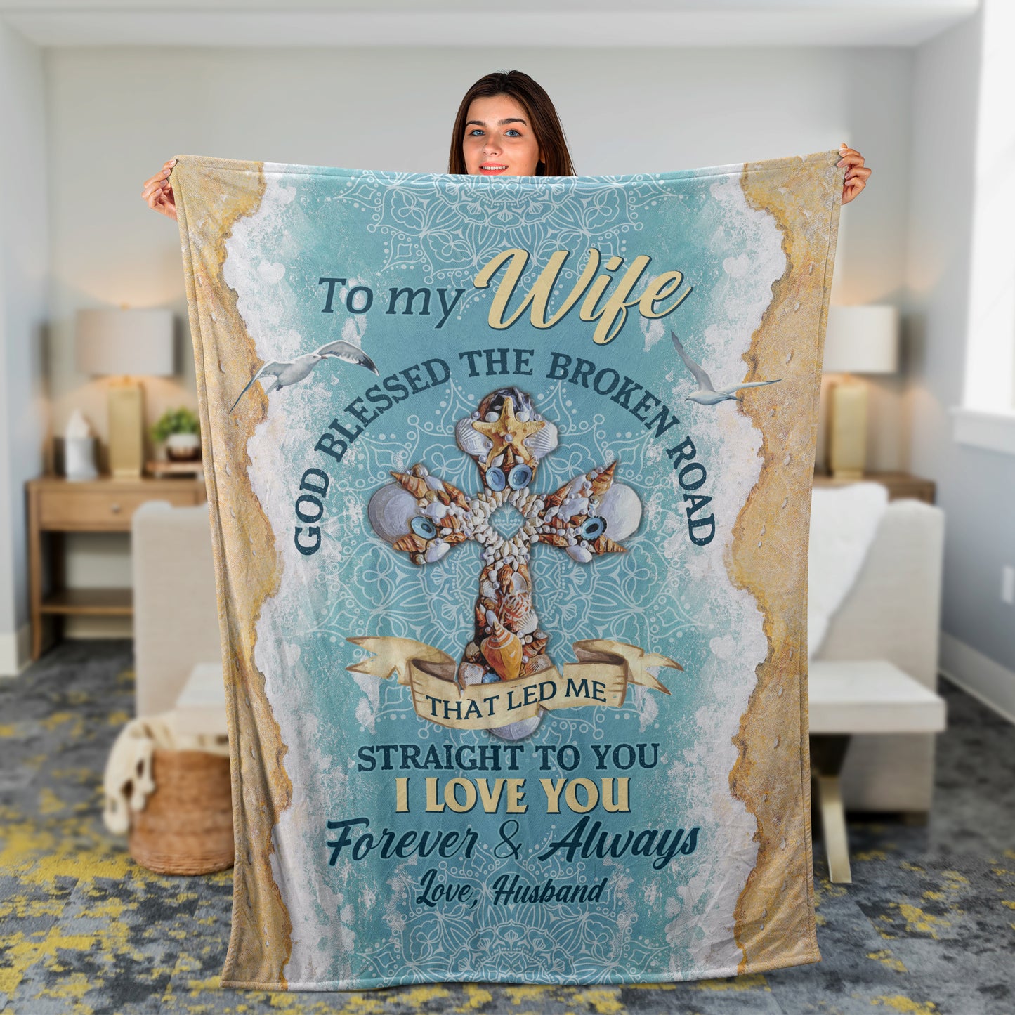 Couple Blanket, To My Wife Blanket, Valentine's Day Gift, Gifts For Wife From Husband - I Love You Forever And Always