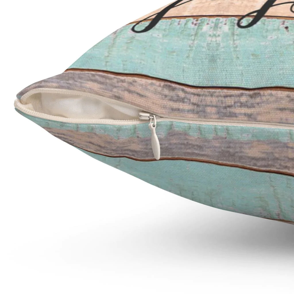 Bible Verse Pillow - Jesus Pillow - Hibiscus, Hummingbird Pillow - Gift For Christian - Today I choose Joy James 1:2 pillow